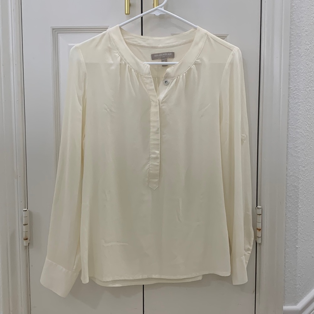 SILK CREAM JCREW BLOUSE